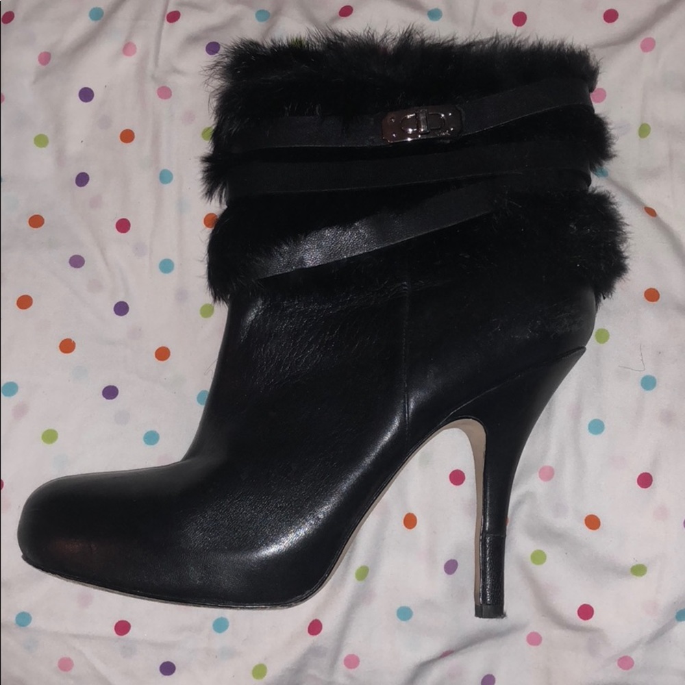 Black coach heels